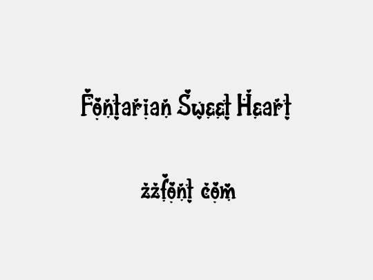 Fontarian Sweet Heart