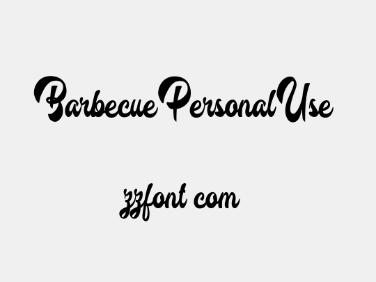 Barbecue Personal Use