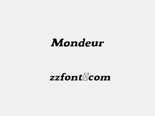 Mondeur