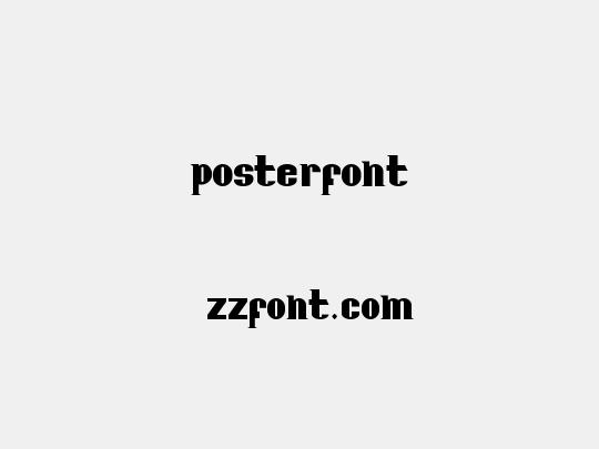 Posterfont