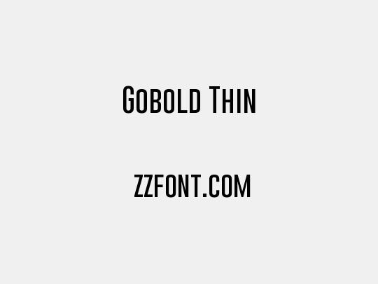 Gobold Thin