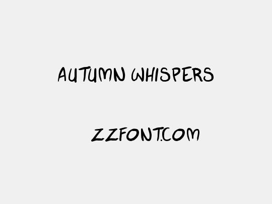 autumn whispers