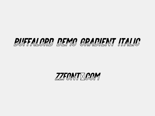 Buffalord Demo Gradient Italic