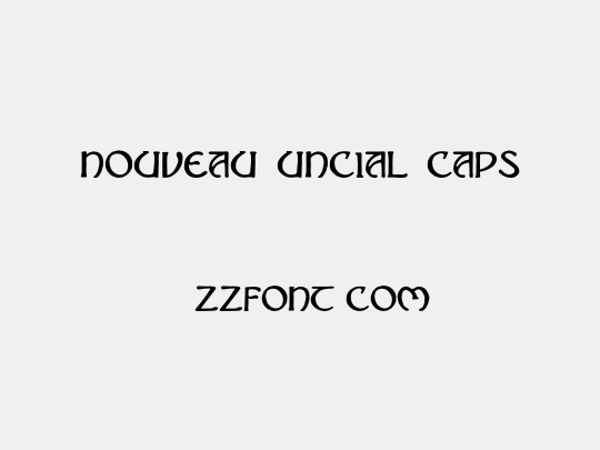 Nouveau Uncial Caps