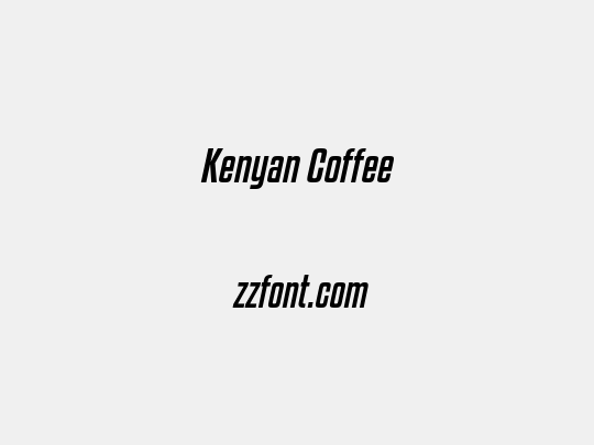 Kenyan Coffee