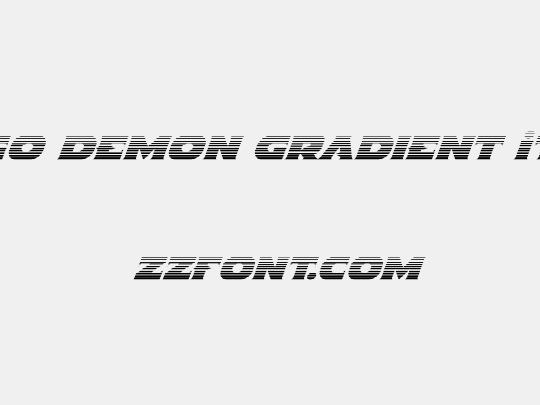 Indigo Demon Gradient Italic