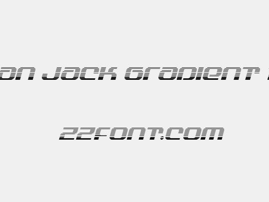 Yeoman Jack Gradient Italic