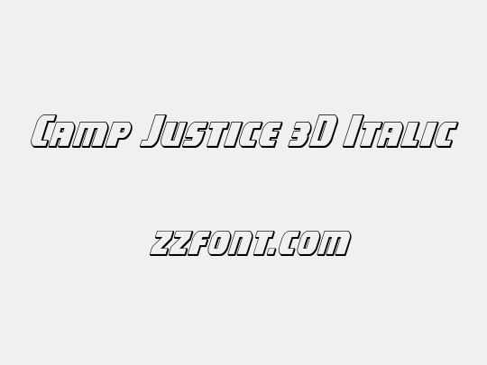 Camp Justice 3D Italic