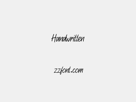 Handwritten