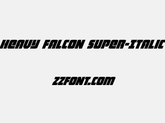 Heavy Falcon Super-Italic
