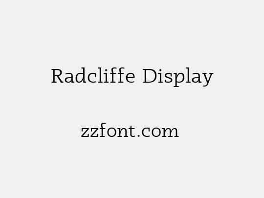 Radcliffe Display