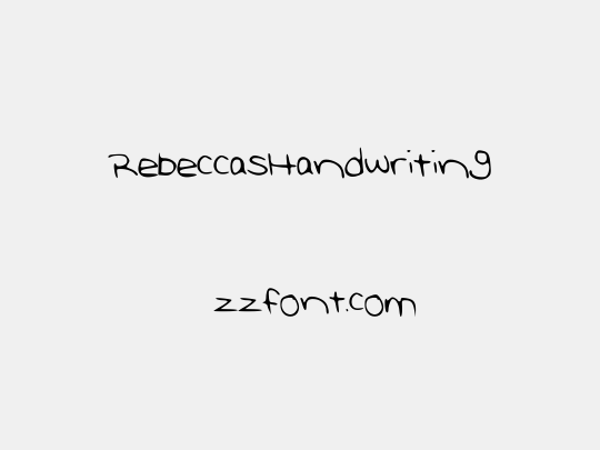 RebeccasHandwriting
