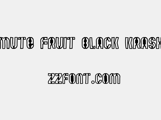 Mute Fruit Black Krash