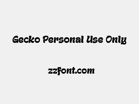 Gecko Personal Use Only