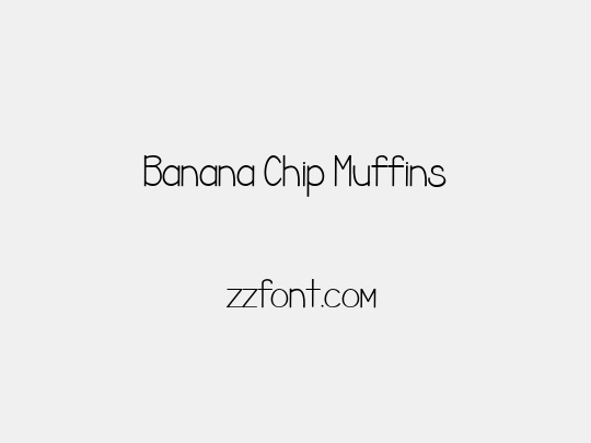 Banana Chip Muffins