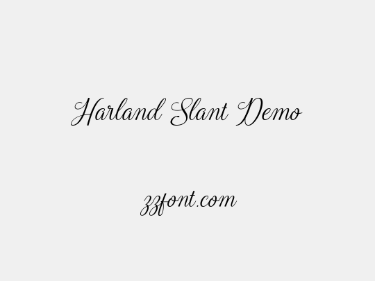 Harland Slant Demo