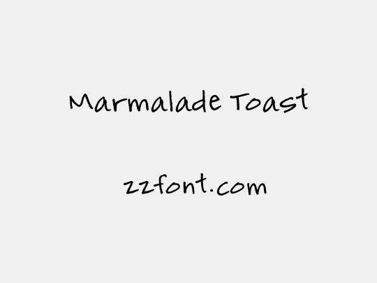 Marmalade Toast