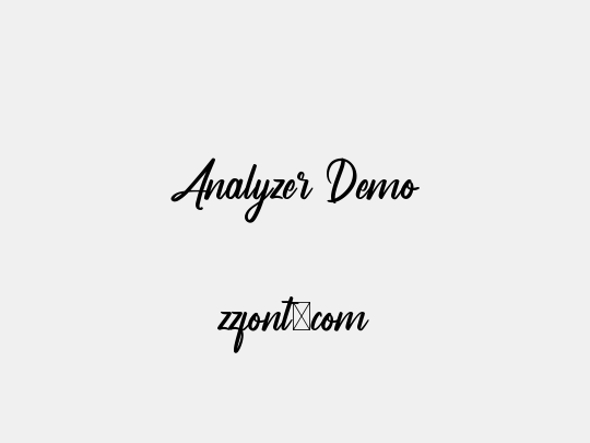 Analyzer Demo