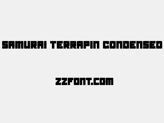 Samurai Terrapin Condensed