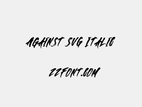 Against SVG Italic