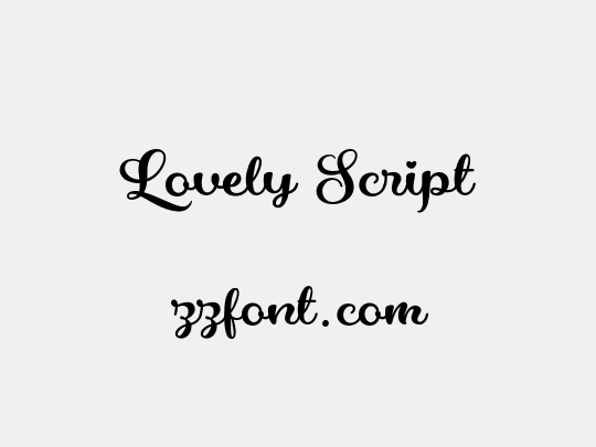Lovely Script
