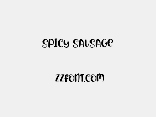 Spicy Sausage