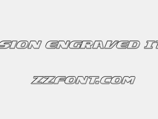 Xcelsion Engraved Italic