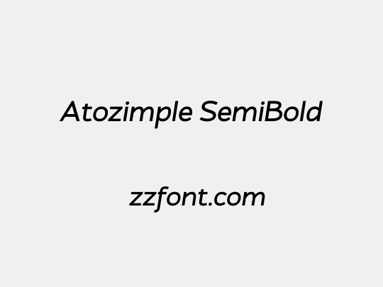 Atozimple SemiBold