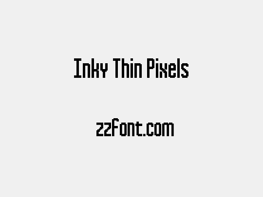 Inky Thin Pixels