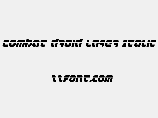 Combat Droid Laser Italic