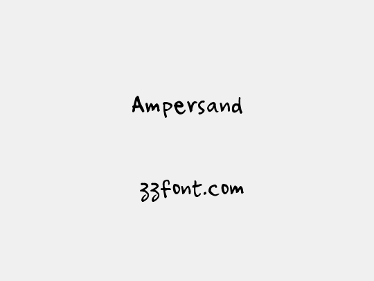 Ampersand