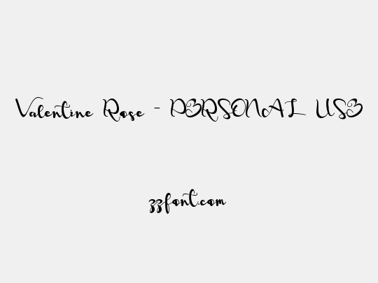 Valentine Rose - PERSONAL USE