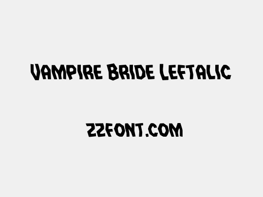 Vampire Bride Leftalic