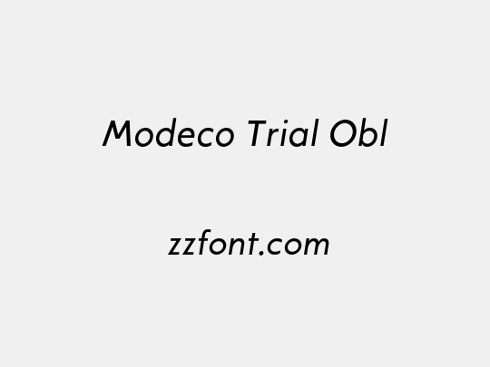 Modeco Trial Obl