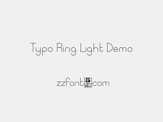 Typo Ring Light Demo