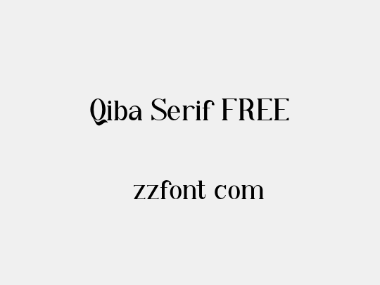 Qiba Serif FREE