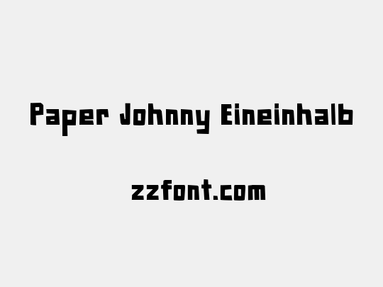 Paper Johnny Eineinhalb