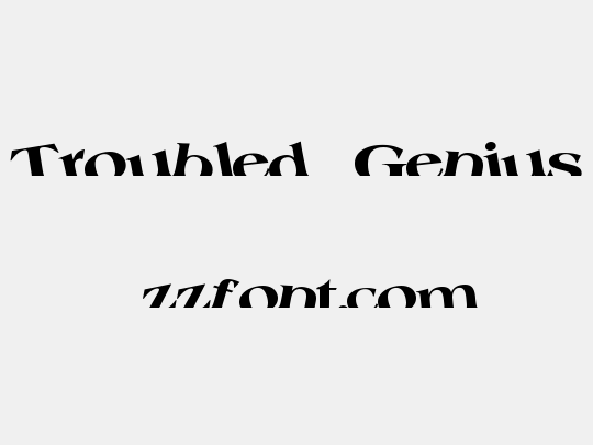 Troubled Genius