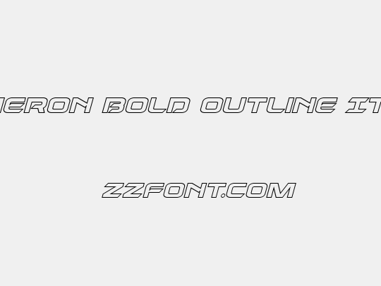 Dameron Bold Outline Italic