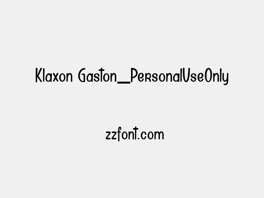 Klaxon Gaston_PersonalUseOnly