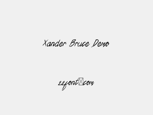 Xander Bruce Demo