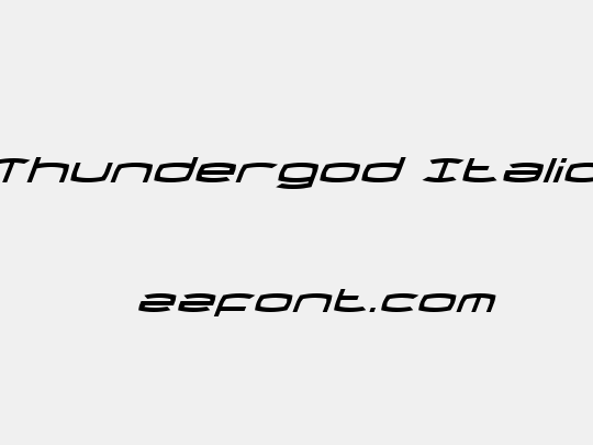 Thundergod Italic