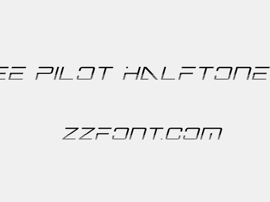 Banshee Pilot Halftone Italic