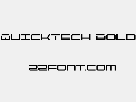 QuickTech Bold