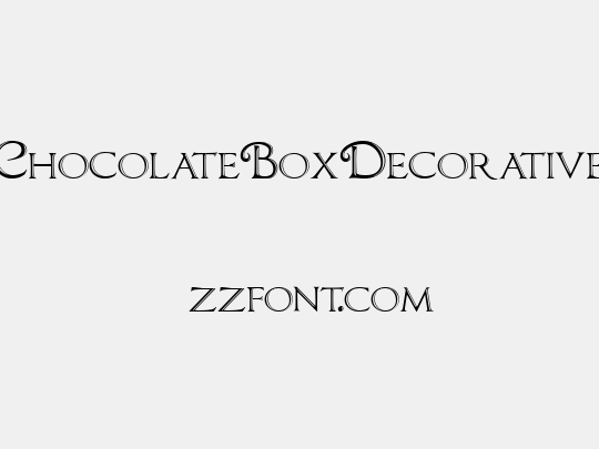 ChocolateBoxDecorative