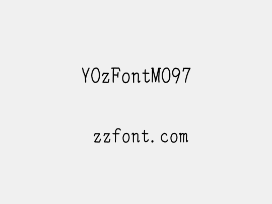 YOzFontMO97