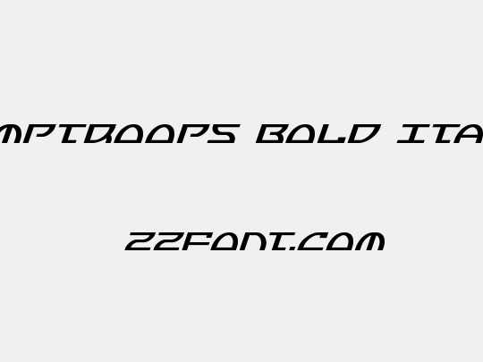 Jumptroops Bold Italic