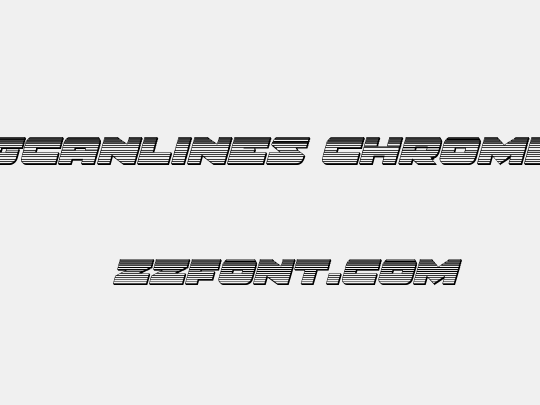 Banjin Scanlines Chrome Italic