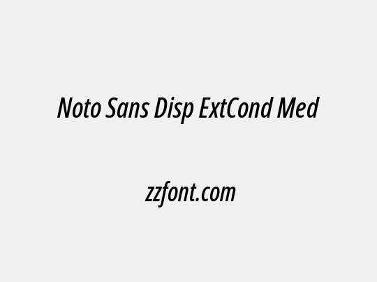 Noto Sans Disp ExtCond Med