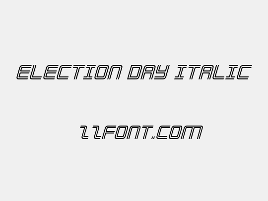 Election Day Italic